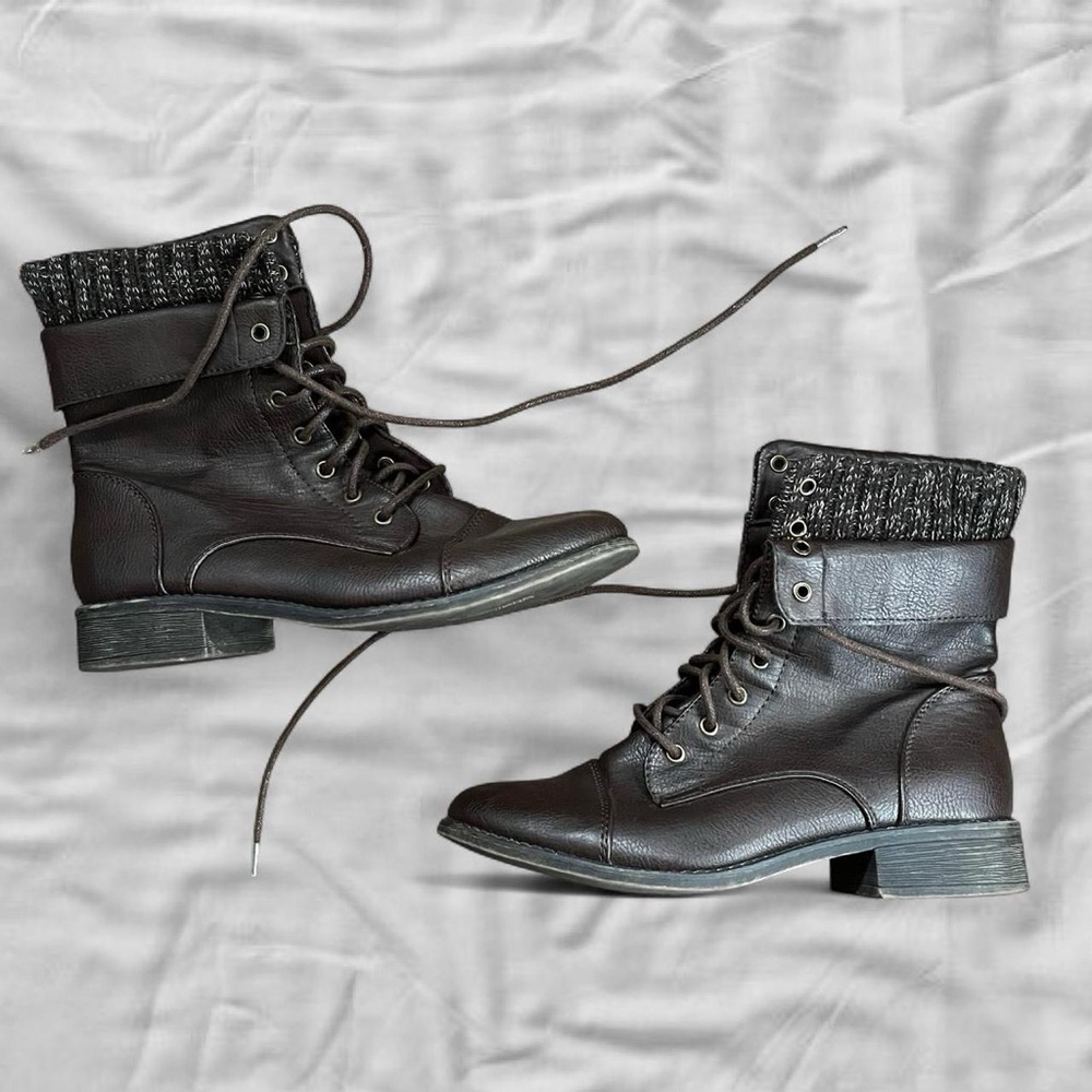 dark brown sheikh ankle boots